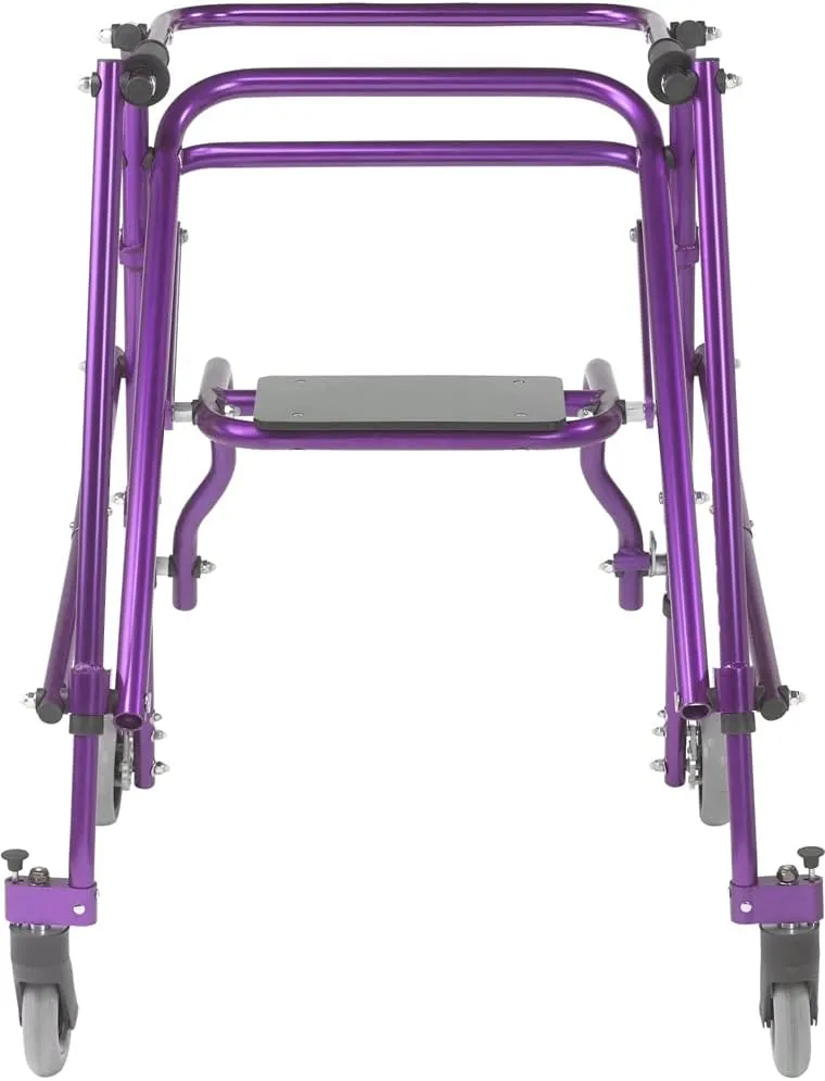 Nimbo 2G Mobility Aid Lightweight Posterior Walker with Seat, Large, Wizard Purple