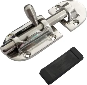 NRC&XRC Marine 316 Stainless Steel Heavy Duty 3-5/8" Long Locker Latch Slide Barrel Bolt for Marine Boat Window/Door/Hatch