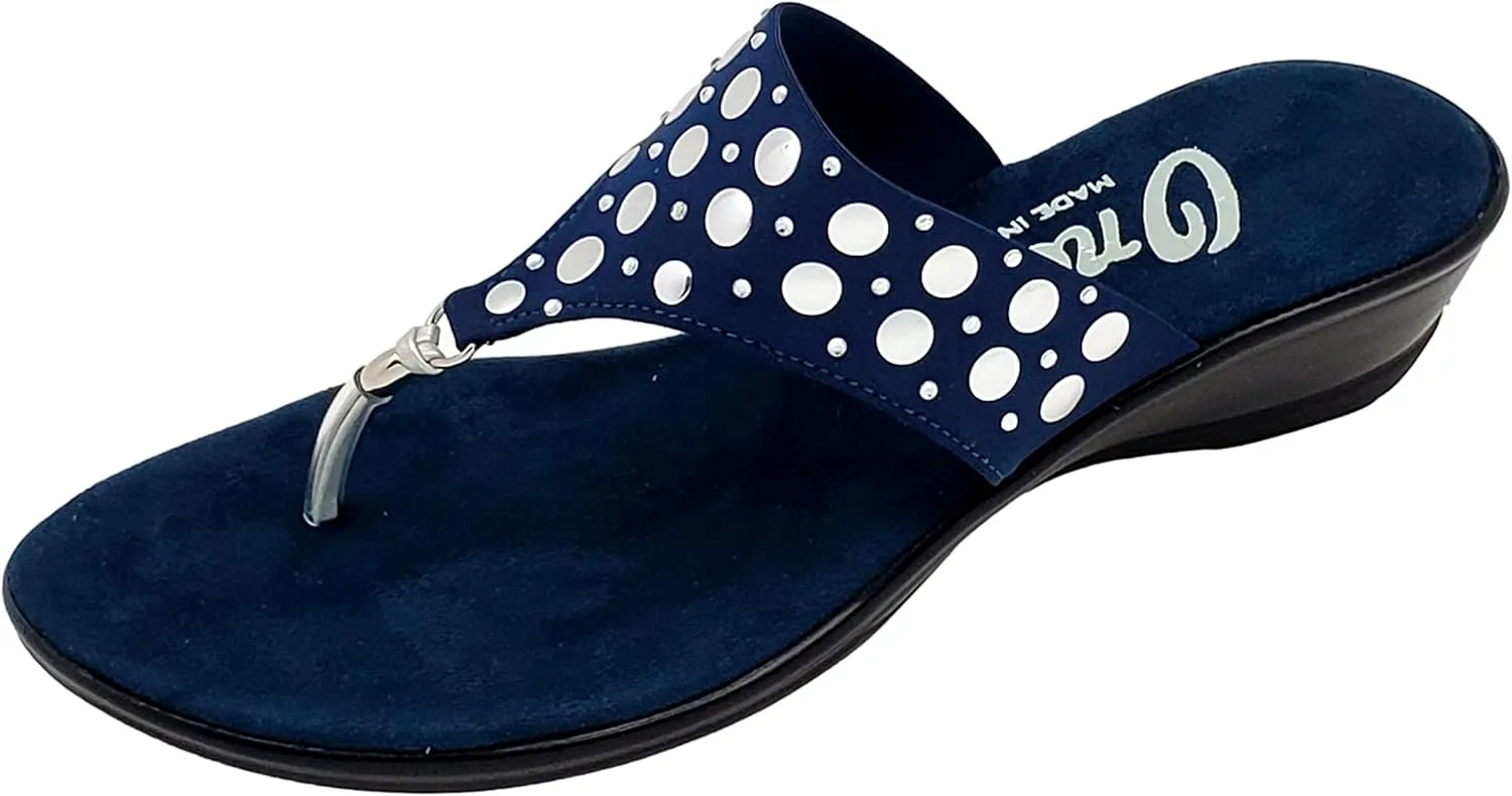 ONEX Womens, Mermaid Wedge Sandals Navy 11 M