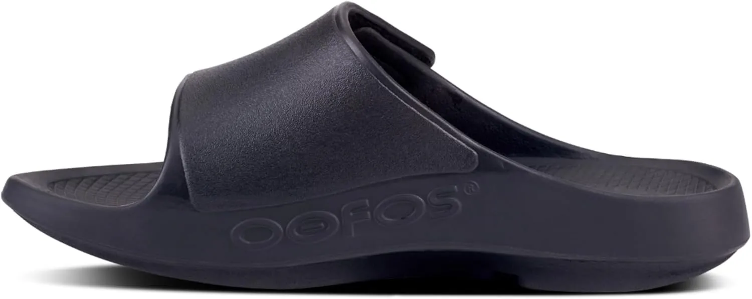 OOFOS OOahh Sport Slide Sandal - Lightweight Recovery Footwear - Reduces Stress on Feet, Joints & Back - Machine Washable - Hand-Painted Graphics