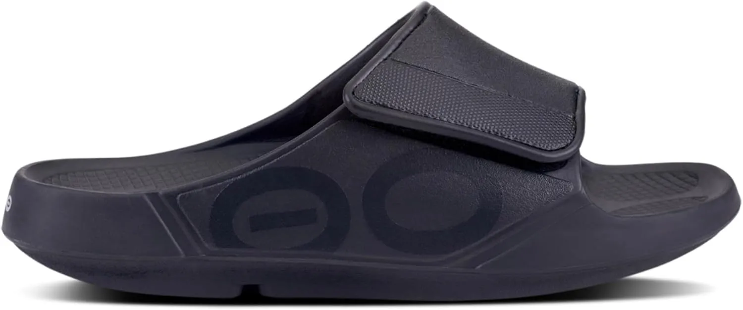 OOFOS OOahh Sport Slide Sandal - Lightweight Recovery Footwear - Reduces Stress on Feet, Joints & Back - Machine Washable - Hand-Painted Graphics