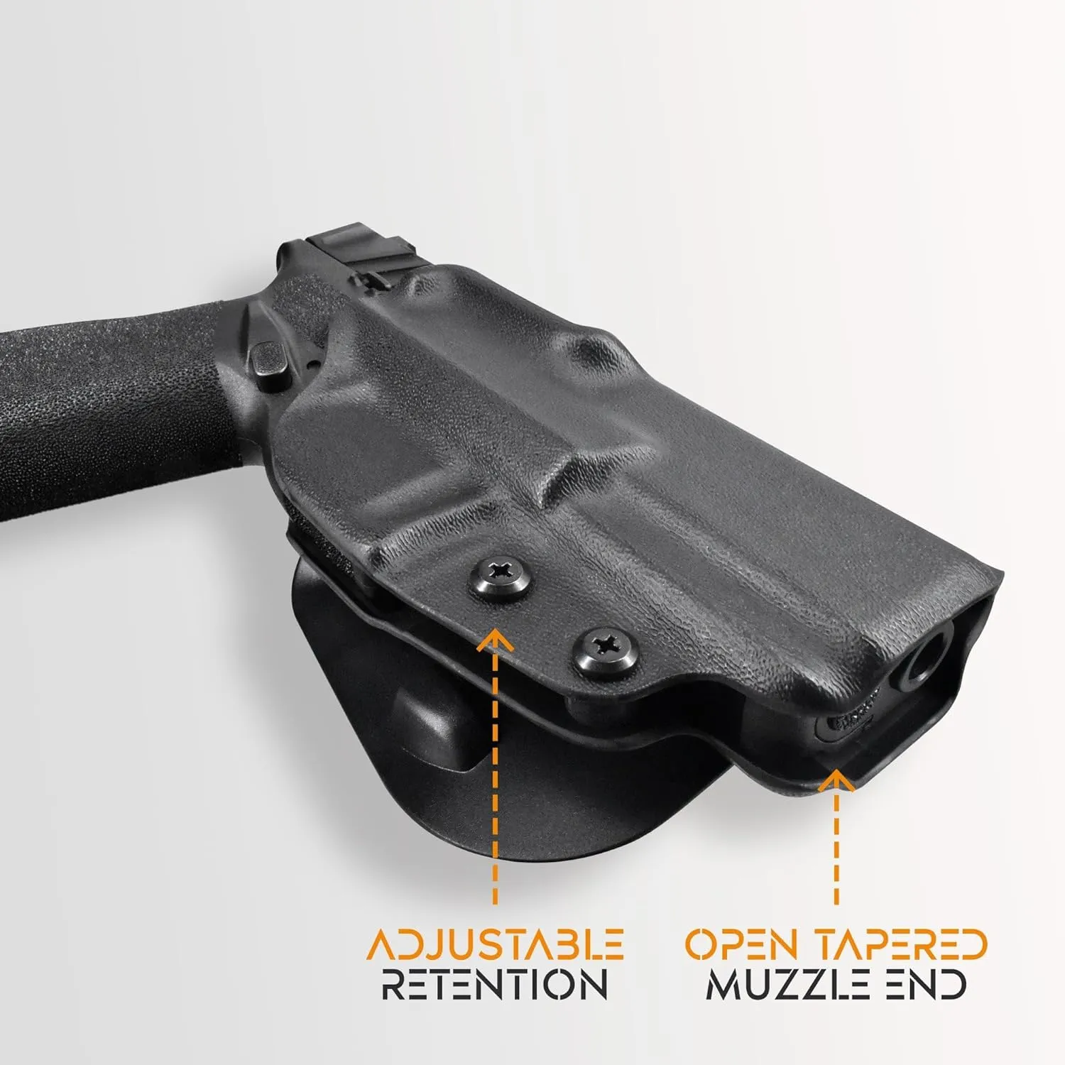 OWB Paddle Holster Fits FN Reflex XL Outside The Waistband Carry Gun Holster Kydex American Made OWB with Paddle Attachment
