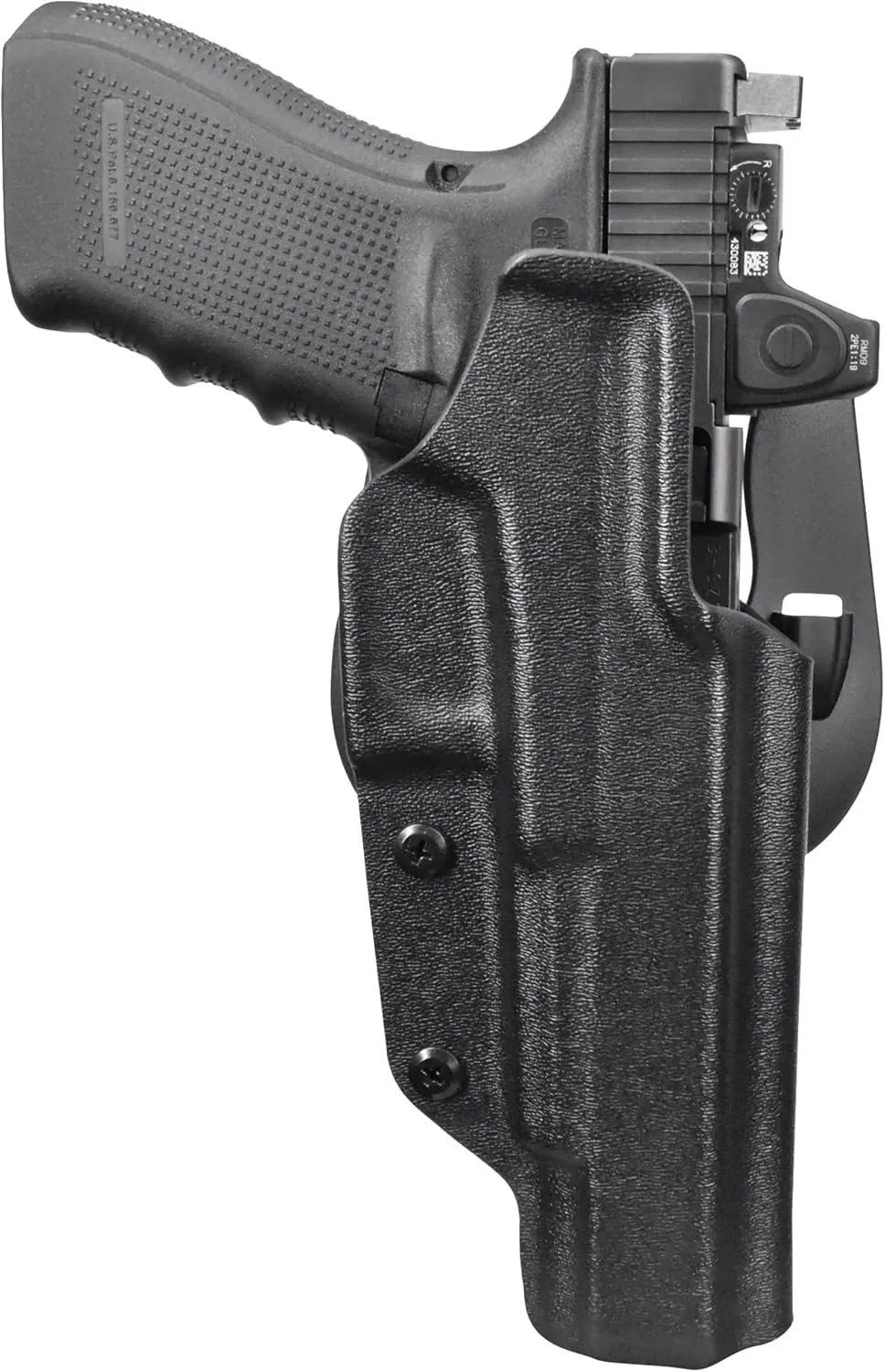OWB Paddle Holster Fits GL 40 MOS Gen 4 Outside The Waistband Carry Gun Holster Kydex American Made OWB with Paddle Attachment