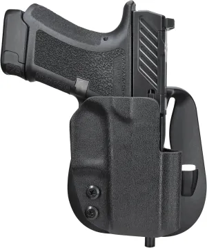 OWB Paddle Holster Fits Shadow Systems CR920 Combat Outside The Waistband Carry Gun Holster Kydex American Made OWB with Paddle Attachment