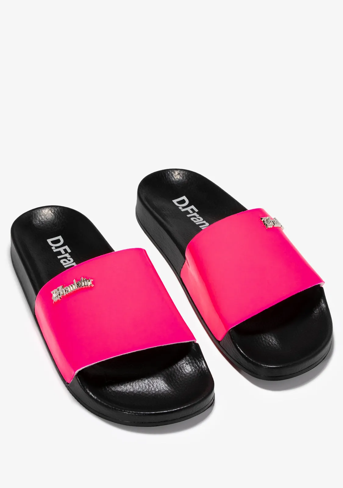 Pala Slide Patent Fluor Fucsia