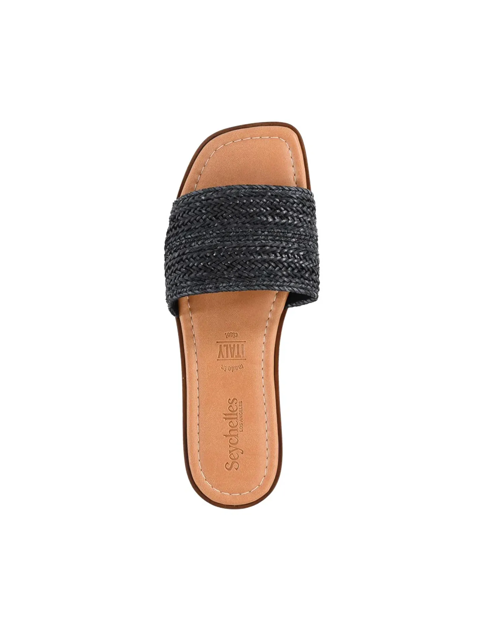 Palms Perfection Woven Slide, Black