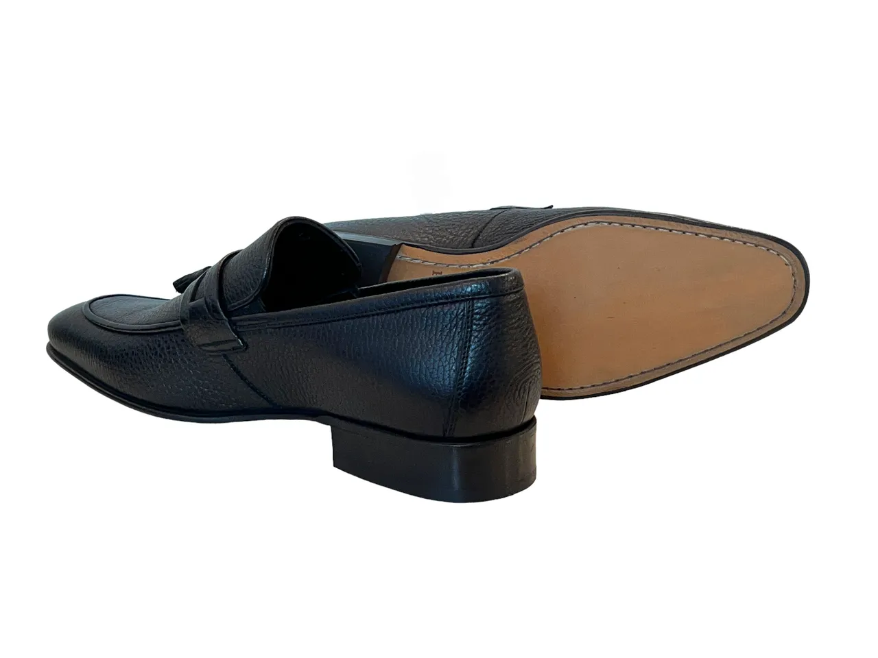 Pelle Line- 9411 Tassel Loafer- Black