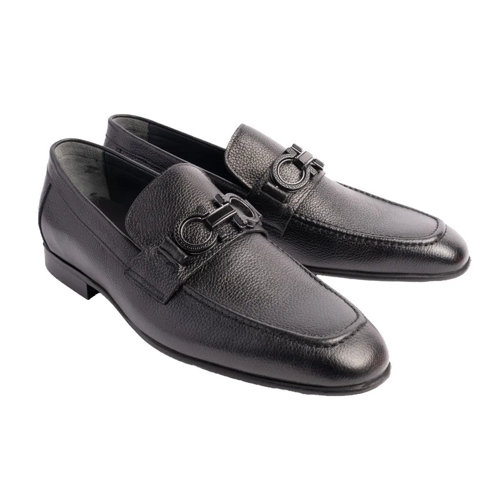 Pelle Line Chello- Buckle loafer -Black