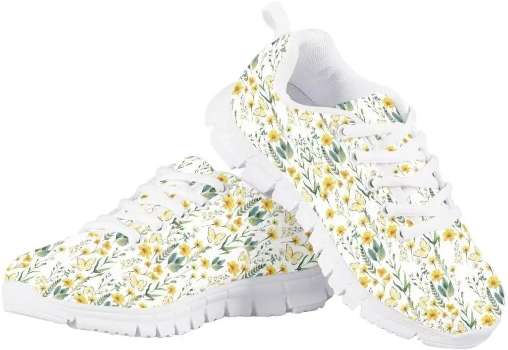 Pinupub Boys Girls Tennis Sports Shoes Breathable Non Slip Lace Up Sneakers for Running Hiking