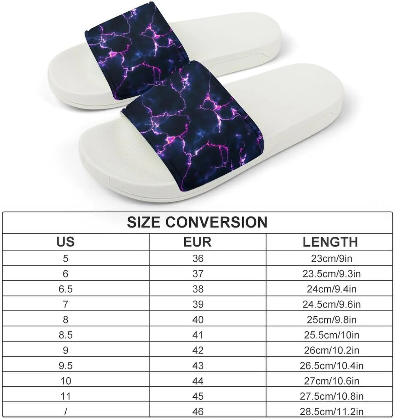 Pizza Pattern Unisex Slide Sandals - Printed Slide Sandals - Can Be Worn Indoors Or Outdoors