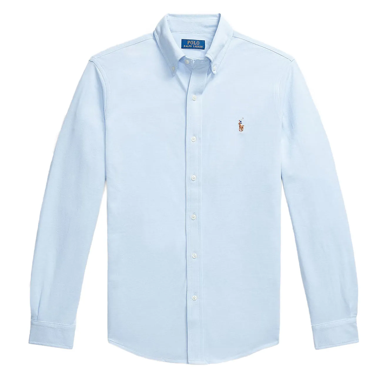 Polo Ralph Lauren Knit Oxford Shirt Chambray Blue