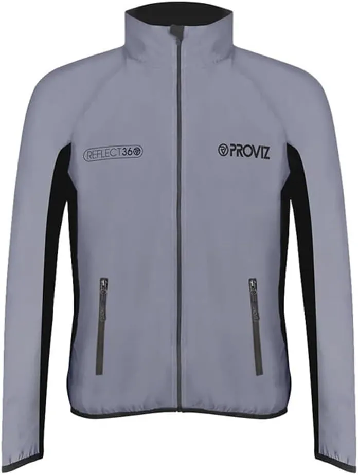 Proviz Men's REFLECT360 Lightweight Reflective Running Jacket Hi Visibility Jogging Coat