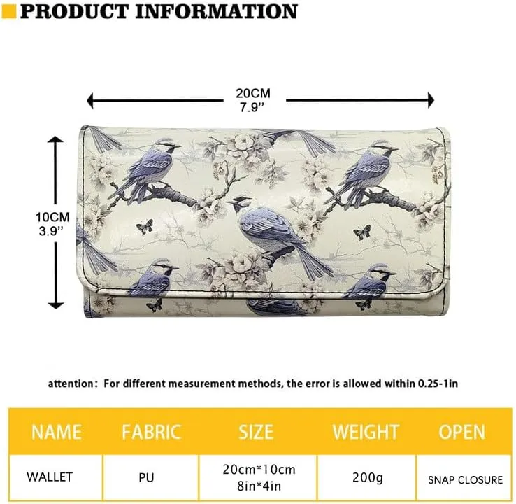 PU Leather Monet Trifold Wallets for Women, San Giorgio Maggiore at Dusk, Claude Monet Artwork Ladies Clutch with Cards Slots Tall Billfold Cash Wallet