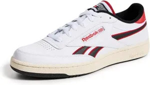 Reebok Unisex Club C Revenge Sneaker, White/Vector Red/Black, 10 US Men