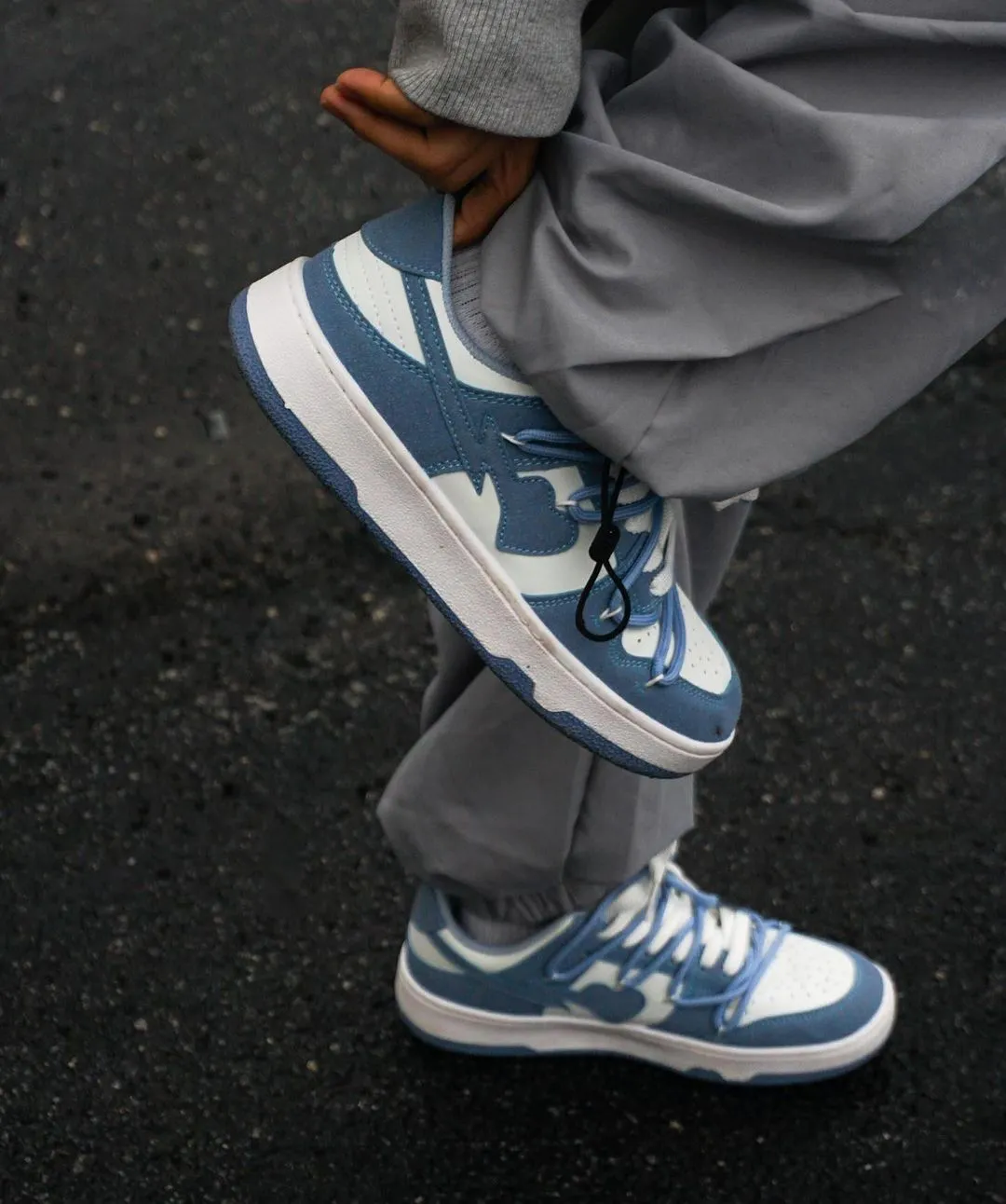 Rimiro - Haze Blue Love Breathable Board Shoes