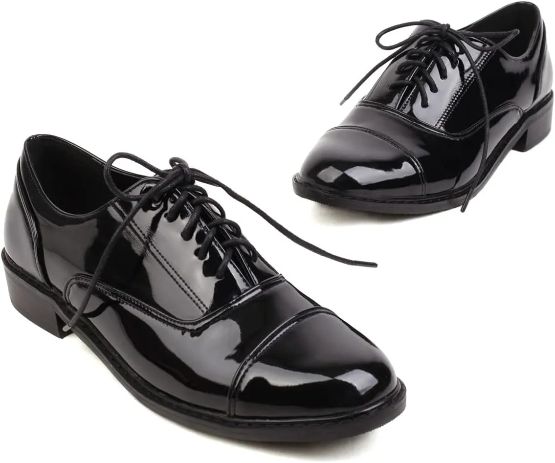 Roimaash Casual Oxford Shoes for Women Wingtip Flat Business Work Shoes