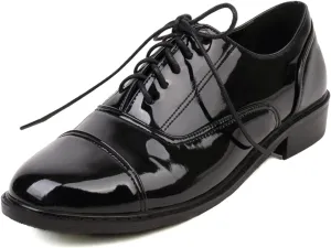 Roimaash Casual Oxford Shoes for Women Wingtip Flat Business Work Shoes