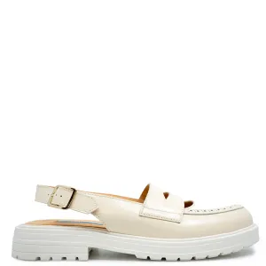 Rondinella Cream Florentic Loafer Mule