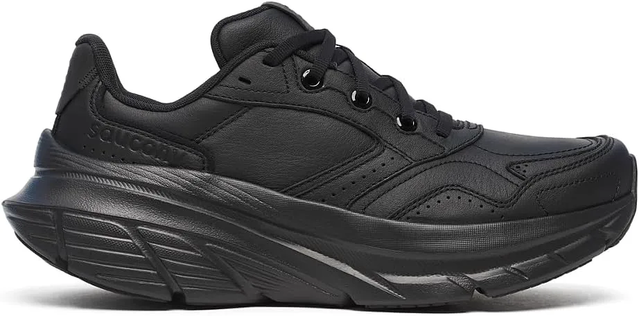Saucony Women's Guide Metro LE Sneaker, Triple Black, 6 X-Wide