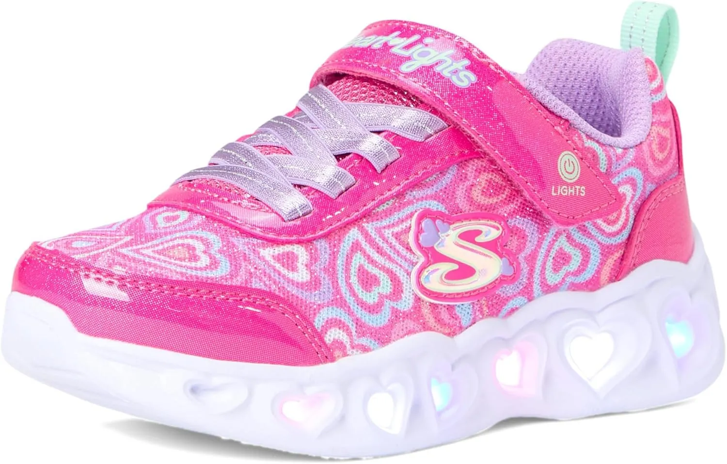 SKECHERS Girl's Heart Lights-Boogie Love Sneaker