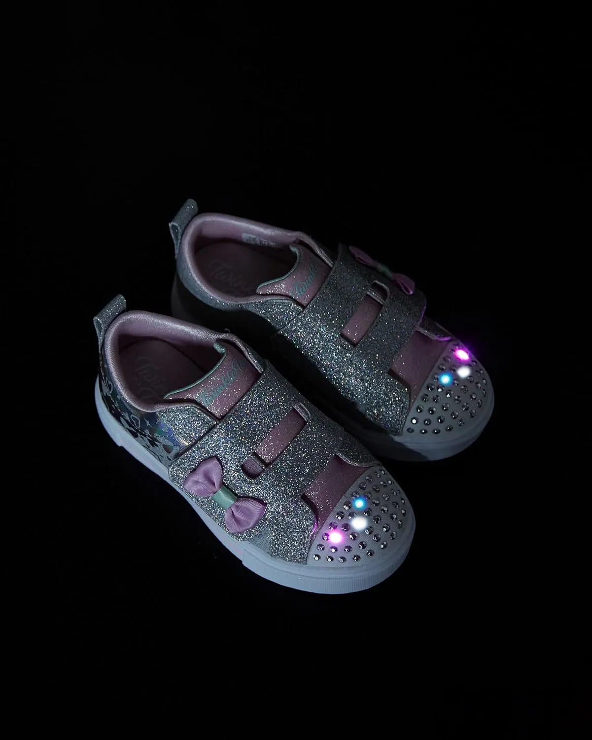 Skechers Unisex-Child Twinkle Sparks-Heather Char Sneaker