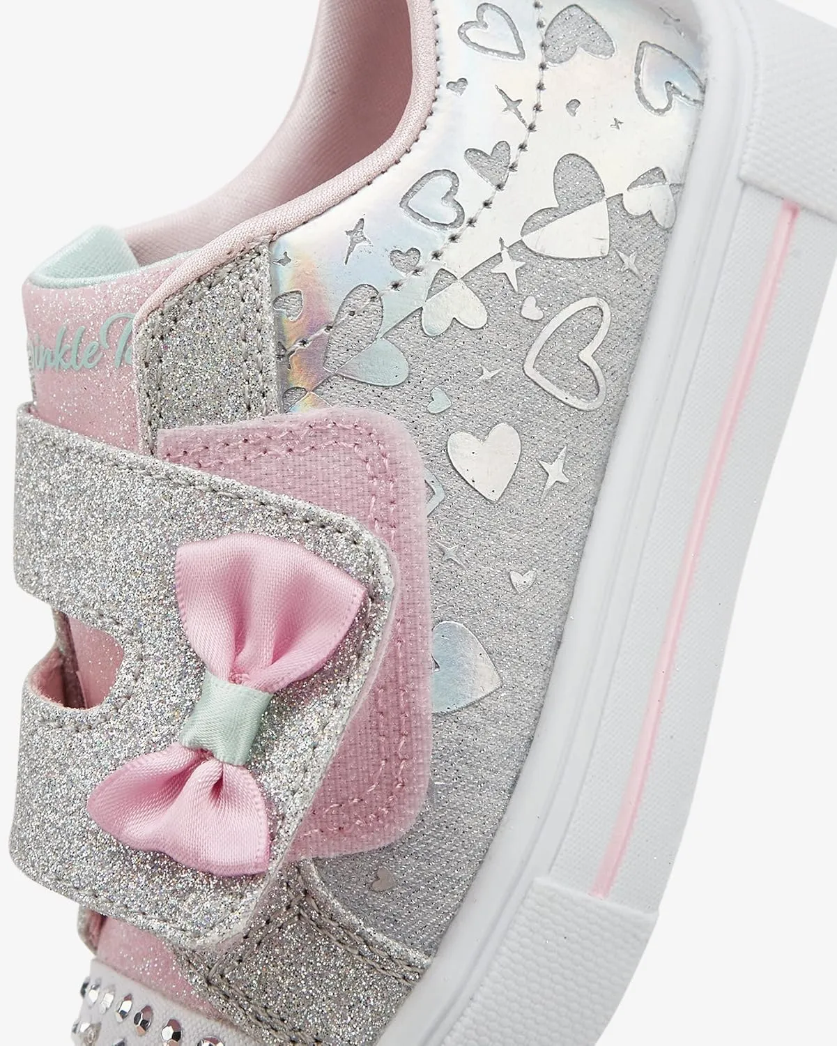 Skechers Unisex-Child Twinkle Sparks-Heather Char Sneaker