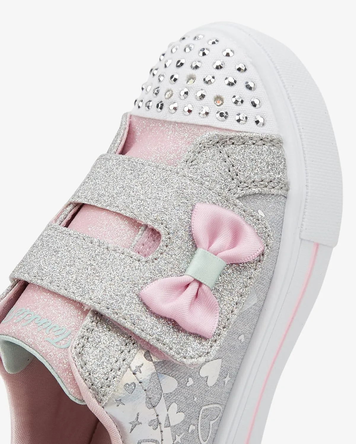 Skechers Unisex-Child Twinkle Sparks-Heather Char Sneaker