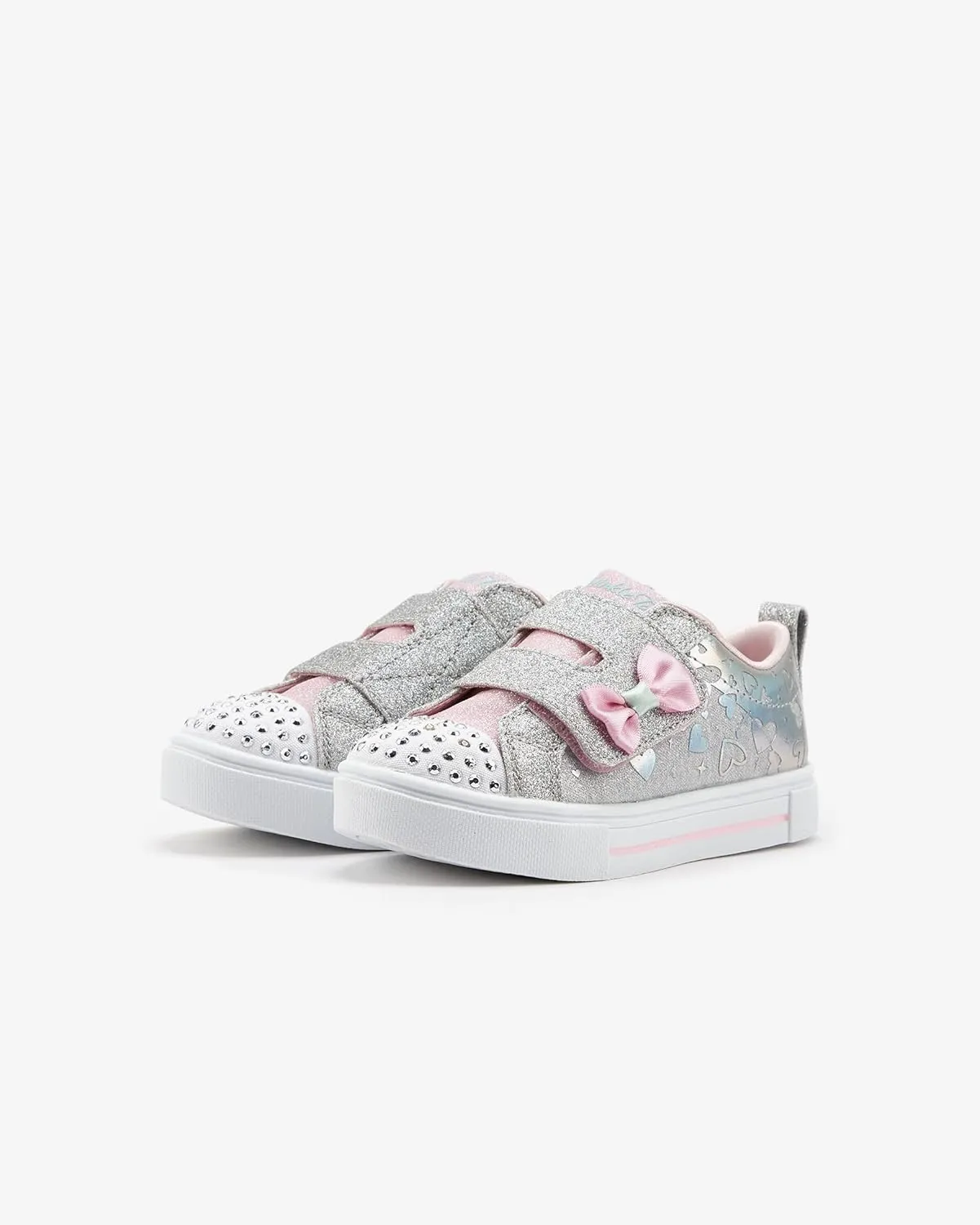 Skechers Unisex-Child Twinkle Sparks-Heather Char Sneaker