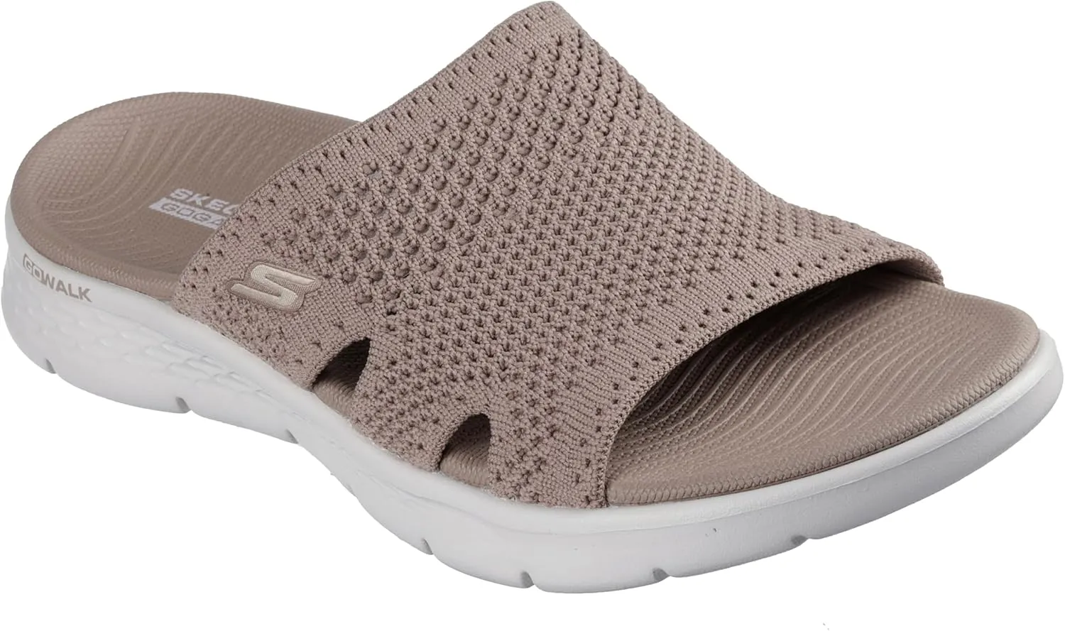 Skechers Women's Go Walk Flex Sandal-Elation Slide, Taupe, 10