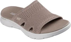 Skechers Women's Go Walk Flex Sandal-Elation Slide, Taupe, 10