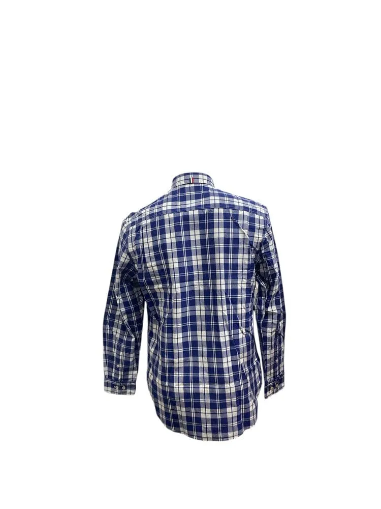 S.Kidman Mens Aberdeen Long Sleeve Shirt - Indigo