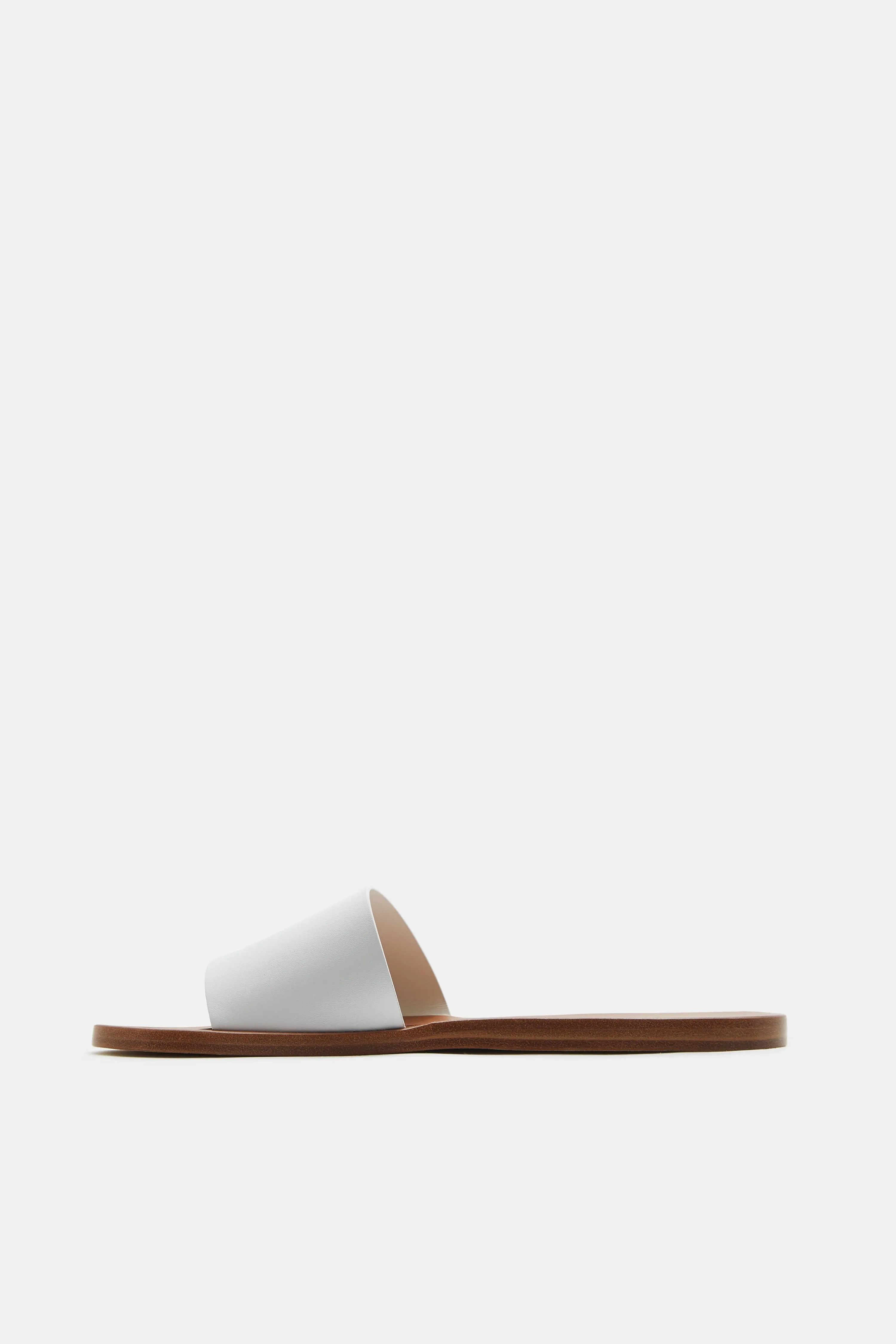 Slide in Leather - White