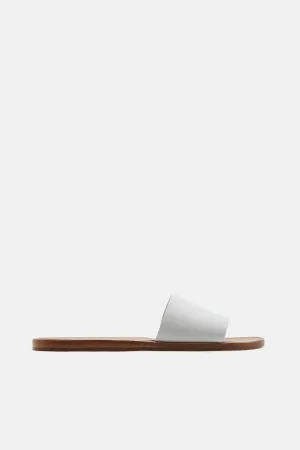 Slide in Leather - White