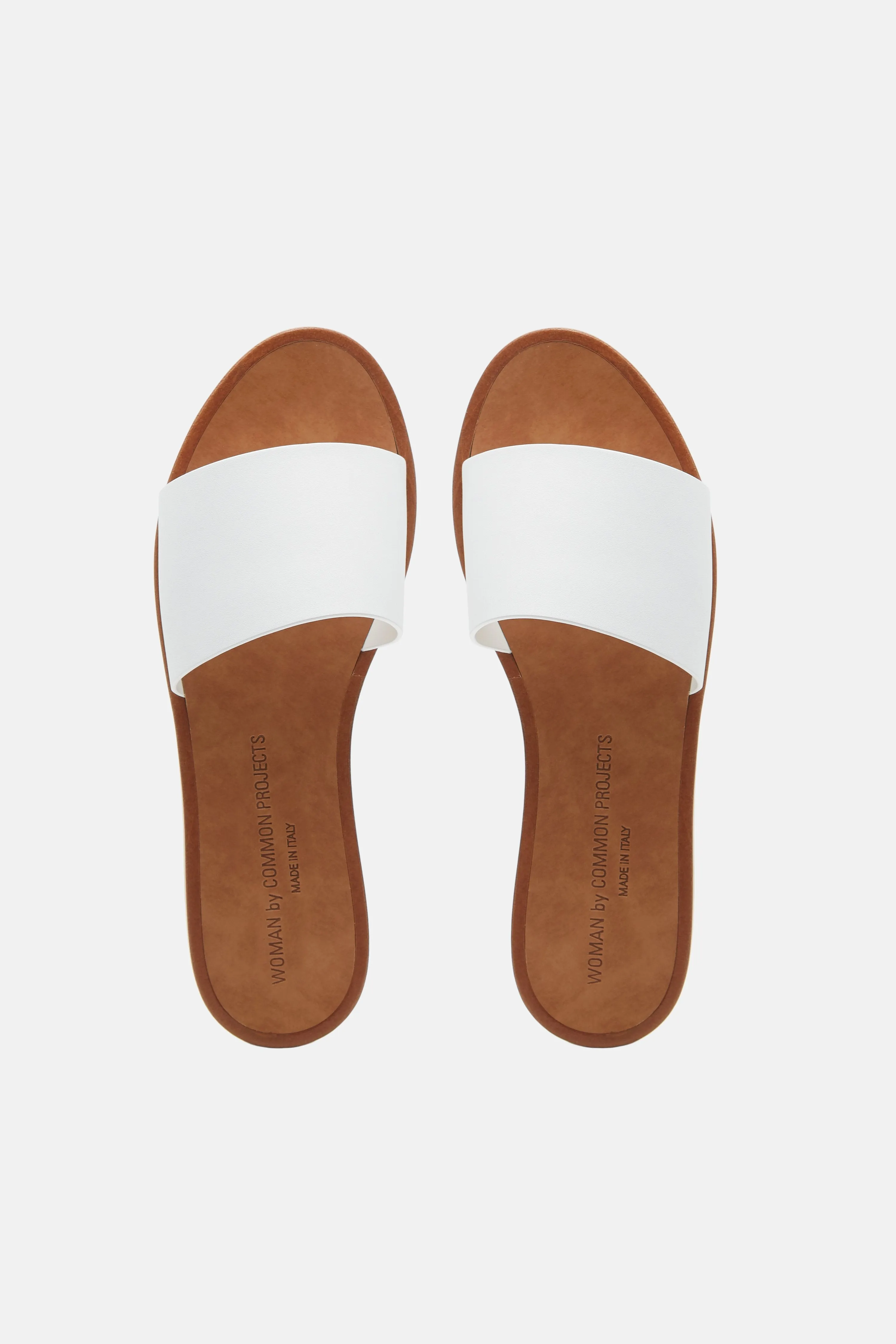 Slide in Leather - White