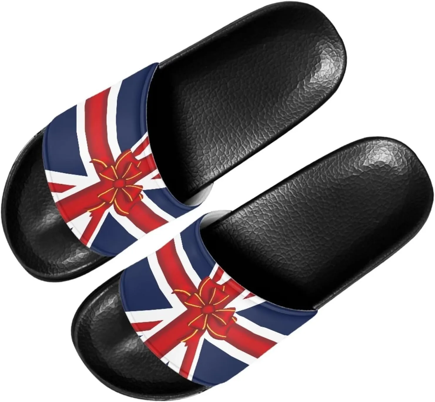 Slide Sandals for Women Girls Lightweight Non Slip Shower Shoes Comfotable Open Toe Single Band Slide Sandals Size 6-13.5