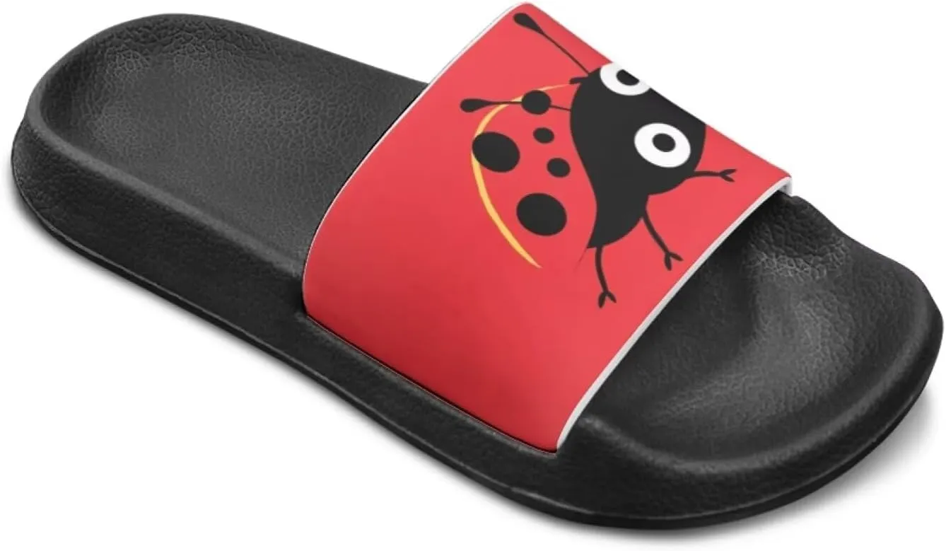 Slip On Sandals for Boys Girls Lightweight Animals Print Drying Shower Slides Suitable for Beach Days