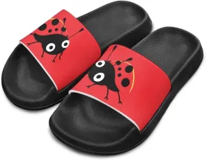 Slip On Sandals for Boys Girls Lightweight Animals Print Drying Shower Slides Suitable for Beach Days