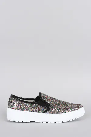 Slip Toe Liliana On Multicolor Sneaker Glitter Time-sensitive offer Pointy Exclusive deal