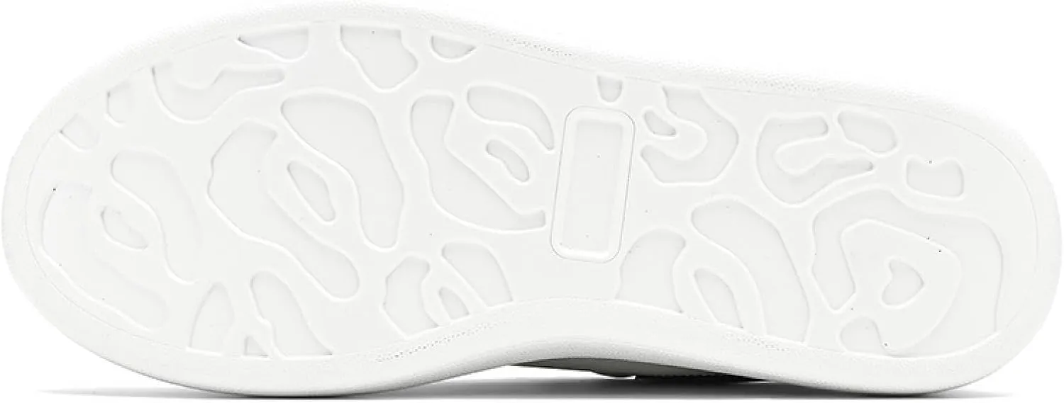 Small White Women's Athleisure Platform Shoes: Casual, Athletic Sneakers - White, Size 7.5 (US Women's 42)