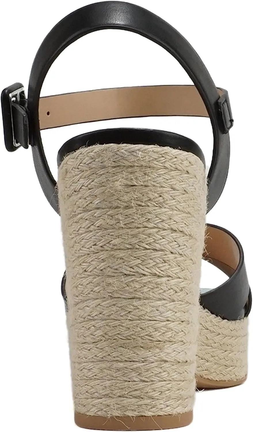 Soda “NOBLE” ~ Women Open Square Toe Crisscross Band Ankle Strap High Heel Espadrille Notch Wedge Sandal