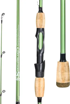Sougayilang Fishing Rods,24 Ton Carbon Fiber Spinning Rod & Casting Rod Stainless Steel Guides,Lightweight Baitcasting Rod - Two Pieces