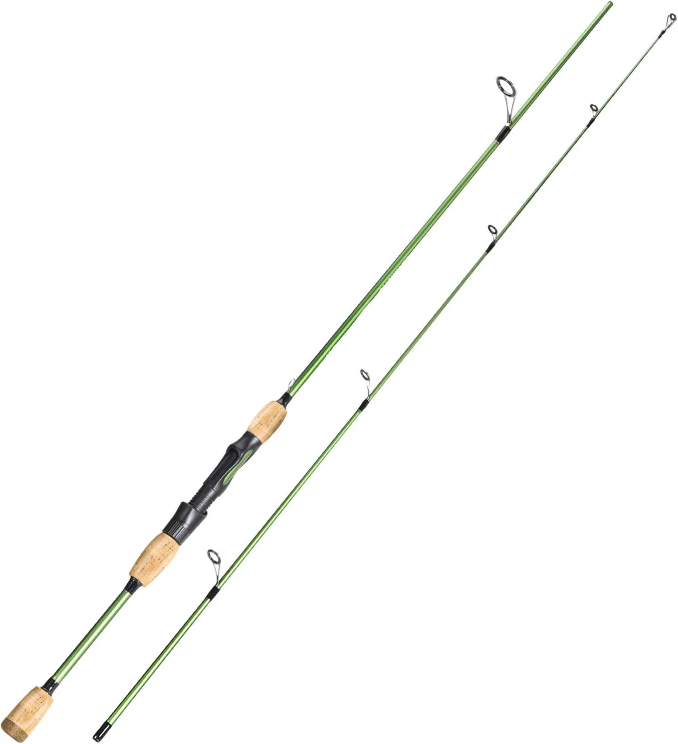 Sougayilang Fishing Rods,24 Ton Carbon Fiber Spinning Rod & Casting Rod Stainless Steel Guides,Lightweight Baitcasting Rod - Two Pieces