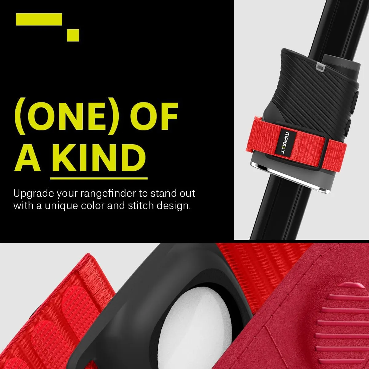 Spigen MAG-iT Magnetic Golf Rangefinder Strap with AirTag/TagMe Tracker and GPS for Golf Cart
