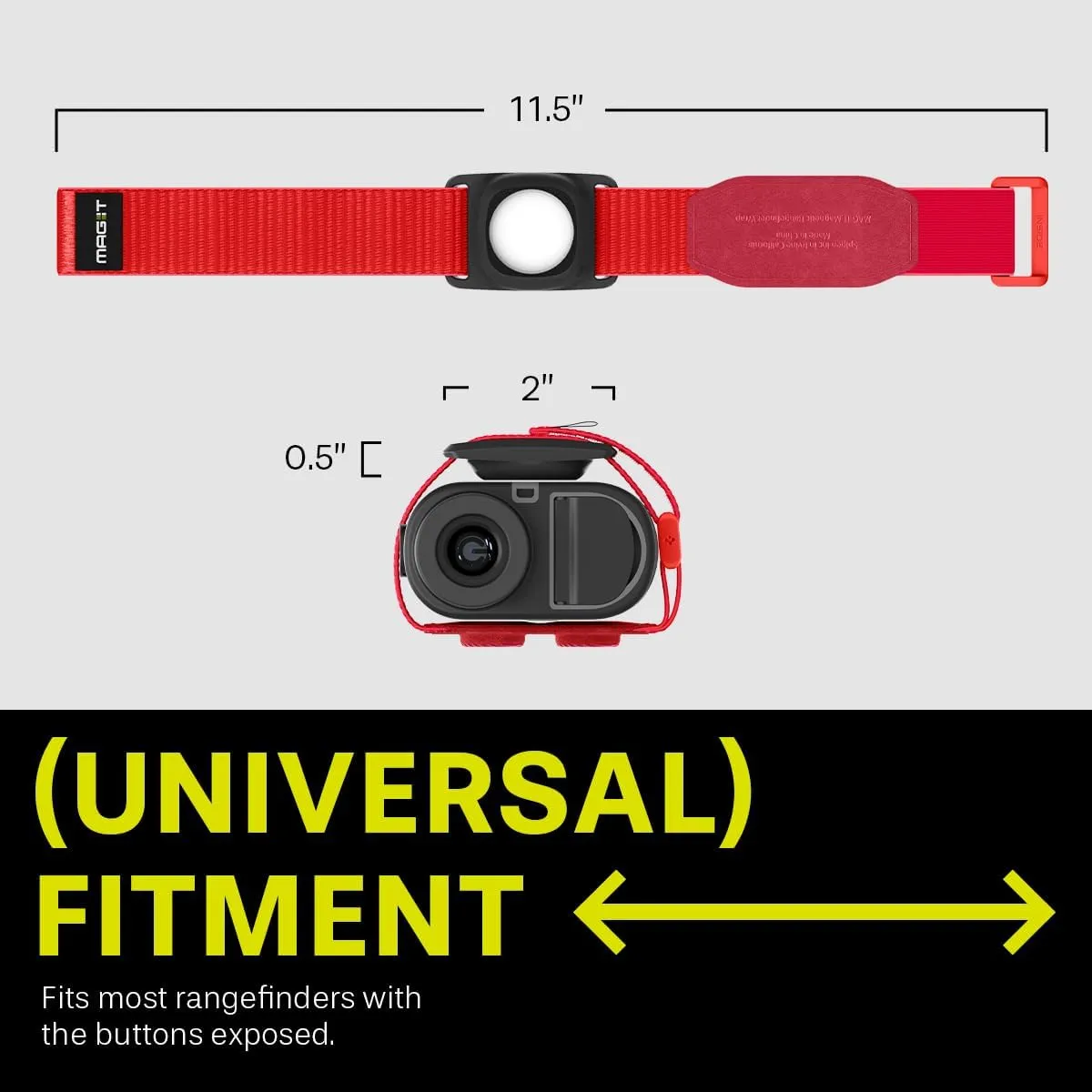 Spigen MAG-iT Magnetic Golf Rangefinder Strap with AirTag/TagMe Tracker and GPS for Golf Cart