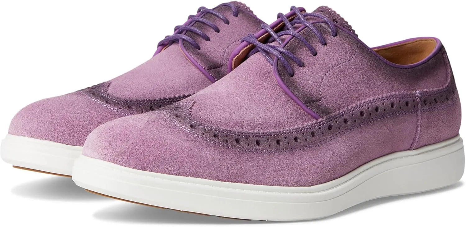 Stacy Adams Men's Trudell Wingtip Lace Up Sneaker, Lavender, 9