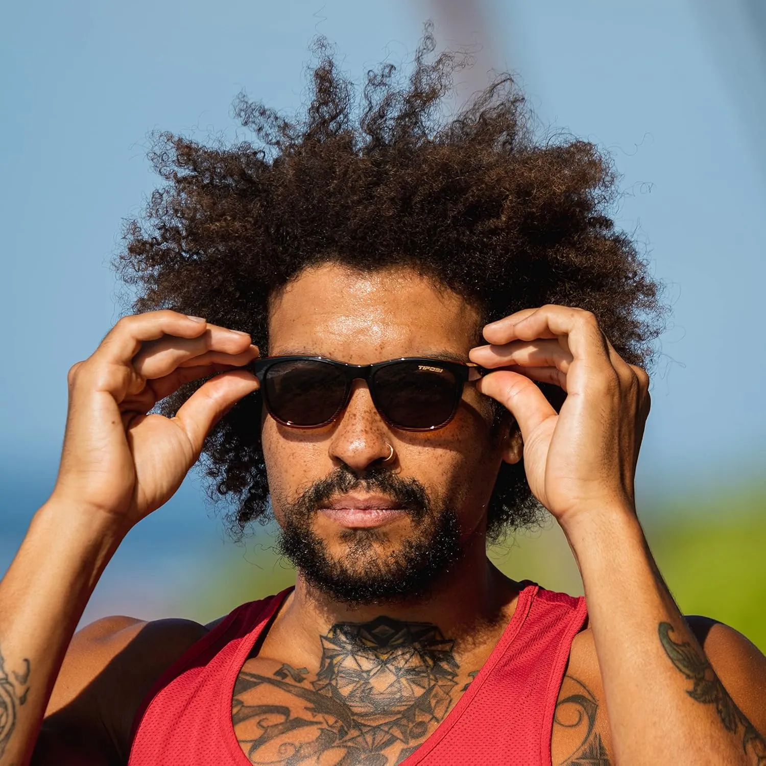 Swank Sport Sunglasses - Tangle Free - Ideal For Cycling, Golf, Hiking, Pickleball, Running and Great Lifestyle Look