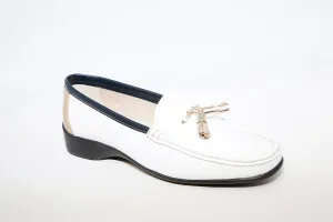 TERESA TORRES - White Leather Loafer