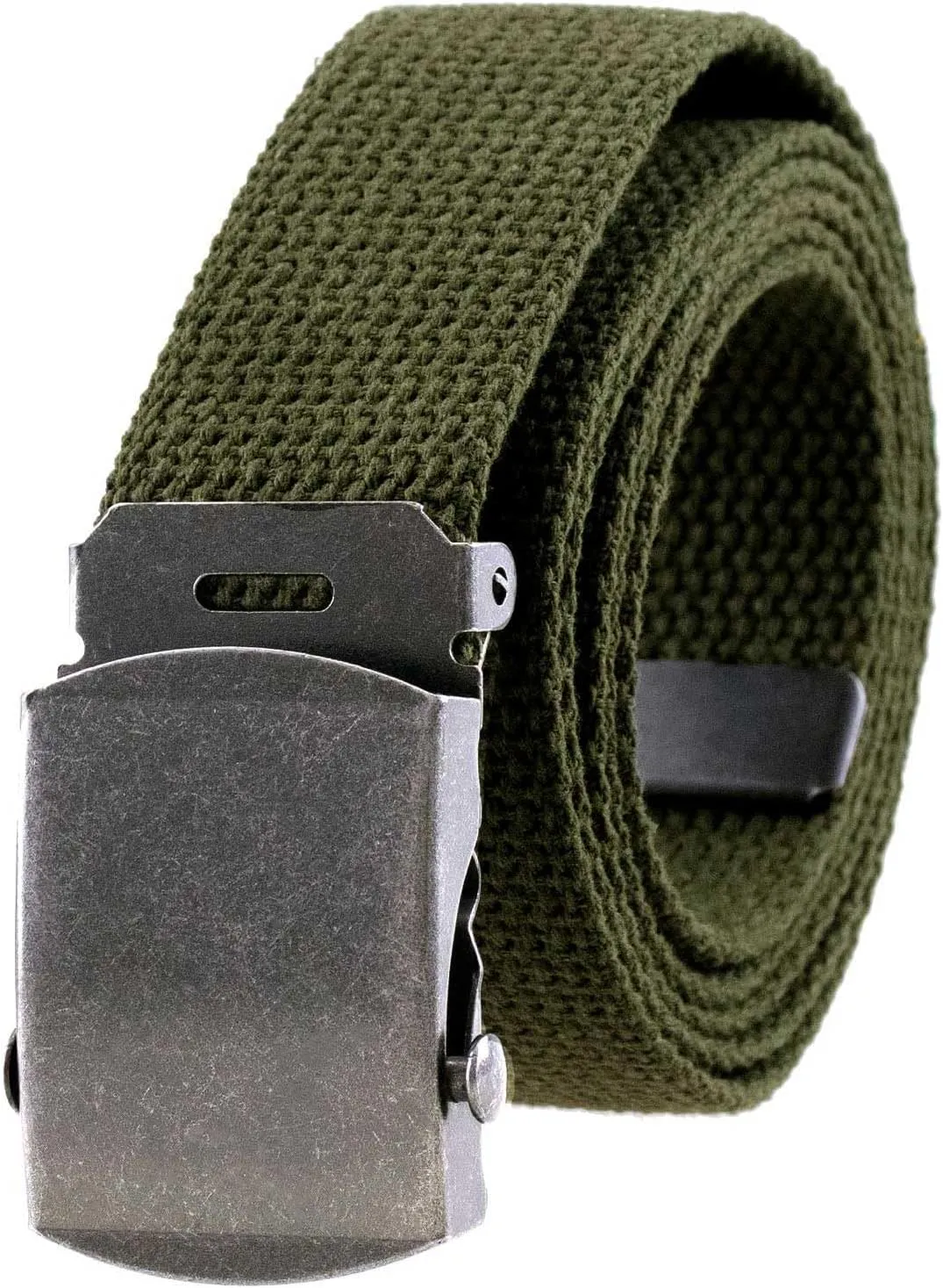 Thomas Bates Cargo Cotton Military Cut to Fit Web Belt with Removable Nickel Buckle