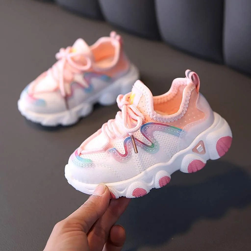 Toddler Boy Extra Wide Shoes Breathable Girls Infant Shoes Lace Up Baby Toddler Mesh Kids Soft High Top Shoes for Girls
