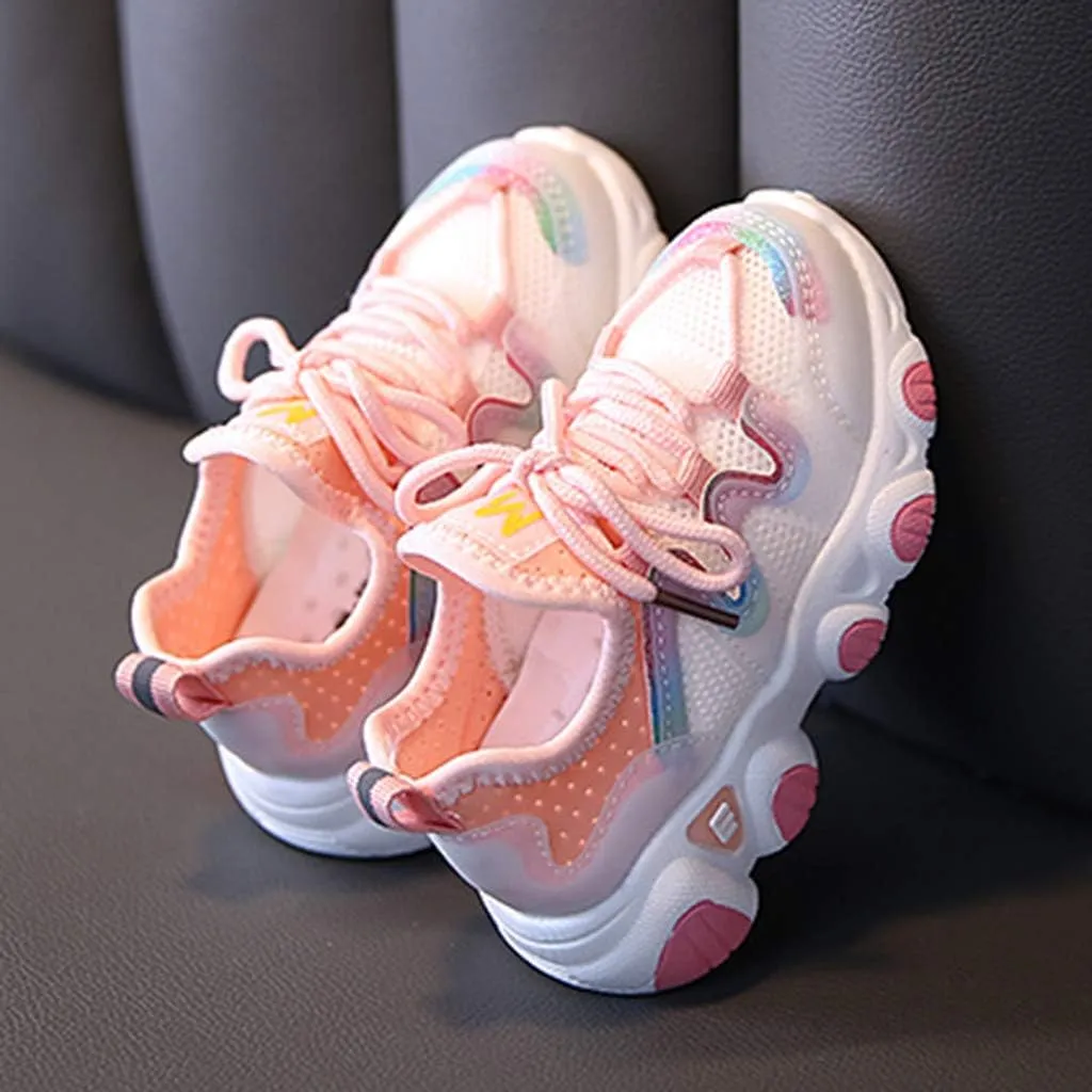 Toddler Boy Extra Wide Shoes Breathable Girls Infant Shoes Lace Up Baby Toddler Mesh Kids Soft High Top Shoes for Girls